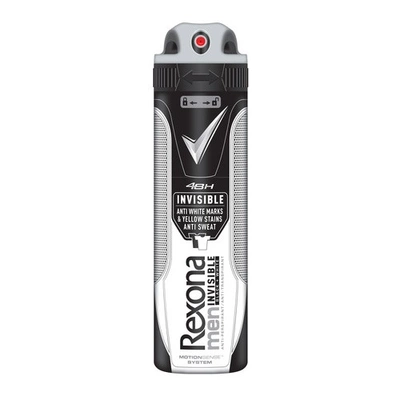 Rexona Men Дезодорант Невидимый на черном и белом балл. аэроз. 150 мл
