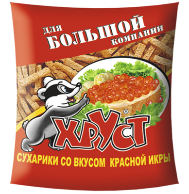 Сухарики ХРУСТ ржано-пшеничные красная икра 100 г