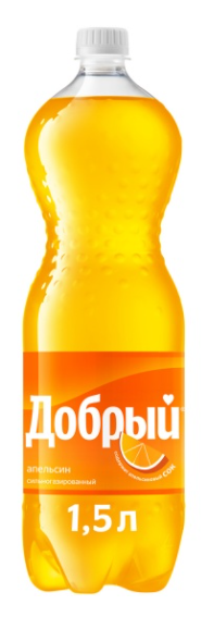 Напиток ДОБРЫЙ "Апельсин с витамином С" сильногазированный 1.5 л