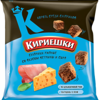 Сухарики КИРИЕШКИ ржано-пшеничные ветчина и сыр 40 г