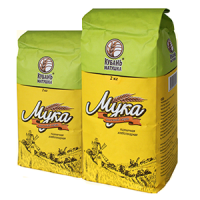 Мука КУБАНЬ МАТУШКА пшеничная высший сорт 2 кг