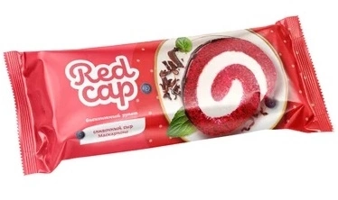 Рулет RED CAP "Маскарпоне сливочный сыр" бисквитный 200 г
