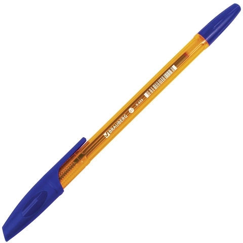 Ручка шариковая BRAUBERG "X-333 Amber" 0,7 мм синяя