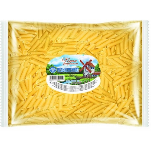 Макаронные изделия МЕЛЬКОМБИНАТ перья рифленые 900 г