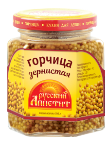 Горчица РУССКИЙ АППЕТИТ зернистая 190 г