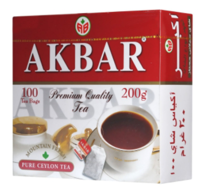 Чай черный AKBAR "Красно-белая серия" 100х2г