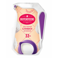 Сливки ВКУСНОТЕЕВО ультрапастеризованные для взбивания 250 г 33%