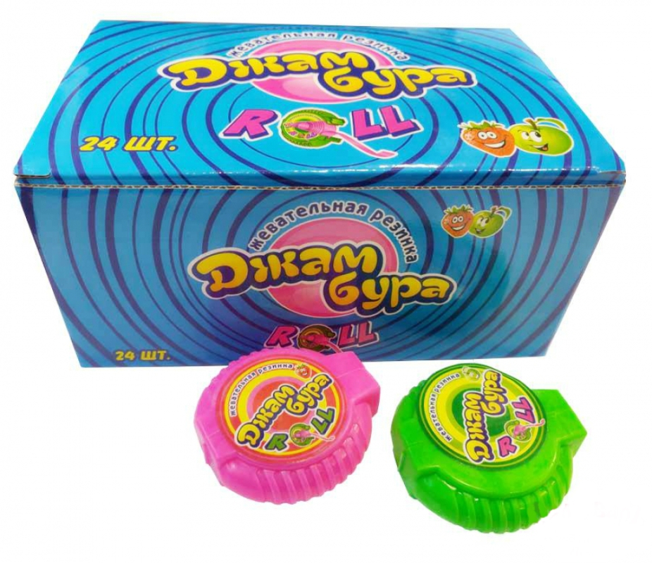 Жевательная резинка ДЖАМБУРА "Roll" в ассортименте 12 г