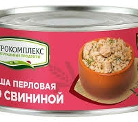 Каша АГРОКОМПЛЕКС перловая со свининой 325 г