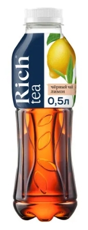 Холодный чай RICH черный с лимоном 0.5 л