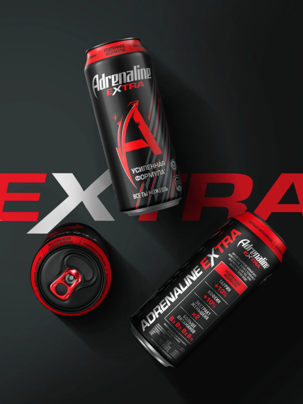 Напиток энергетический ADRENALINE Rush Extra 0.449 л