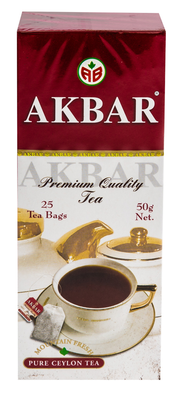 Чай черный AKBAR "Красно-белая серия" 25х2г