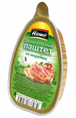 Паштет HAME "Деликатесный" из индейки 105 г