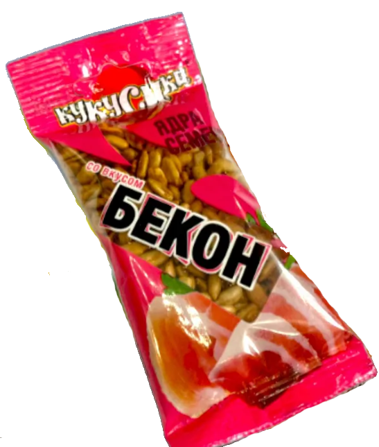 Ядра подсолнечника КУКУСИКИ жареные со вкусом бекона 40 г