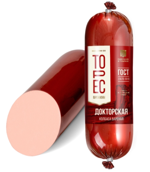 Колбаса ТОРЕС "Докторская" вареная 450 г