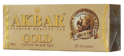 Чай черный AKBAR "Gold" 25х2г