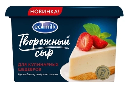 Сыр ЭКОМИЛК творожный 200 г 60%